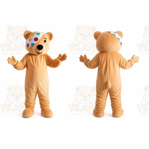 One Eye The Bear Mascot Costume