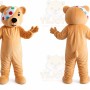 One Eye The Bear Mascot Costume