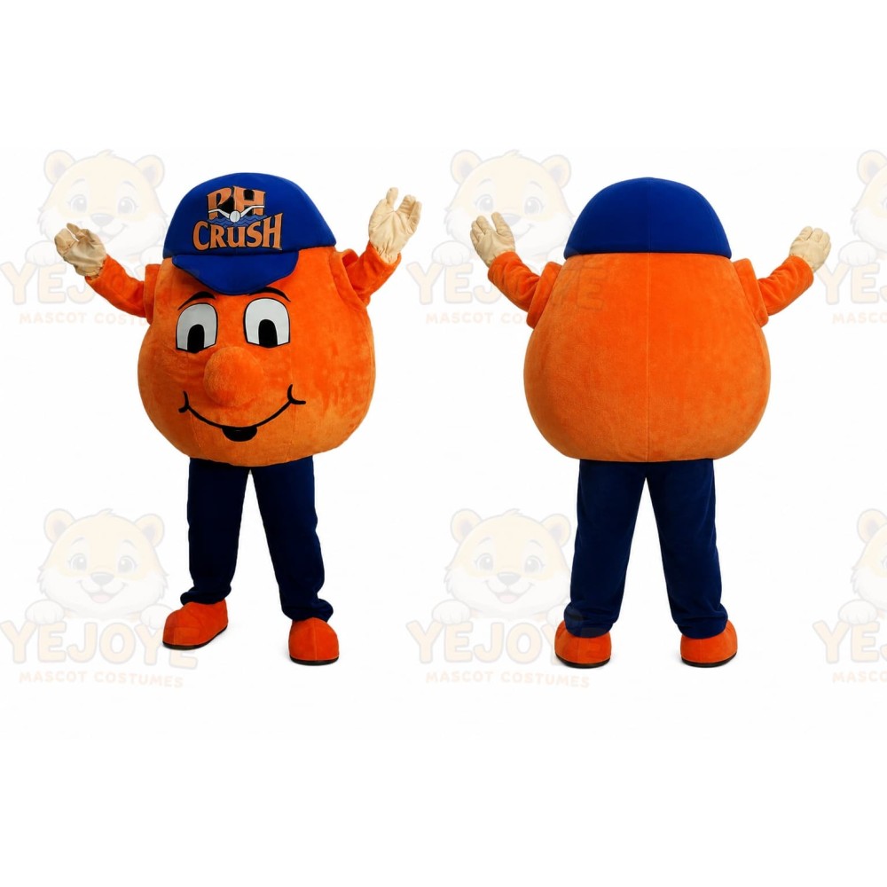 Orange Baseball Mascot Costume