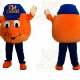 Orange Baseball Mascot Costume