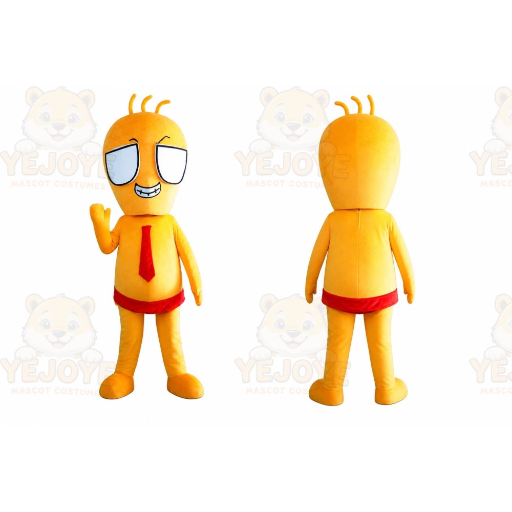 Orange Boy Mascot Costume