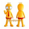 Orange Boy Mascot Costume Orange Boy Mascot Costume