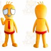 Orange Boy Mascot Costume