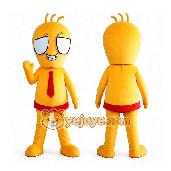 Orange Boy Mascot Costume