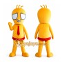 Orange Boy Mascot Costume