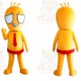 Orange Boy Mascot Costume