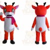 Orange Deer Mascot Costume