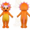 Orange Dinosaur Girl Mascot Costume