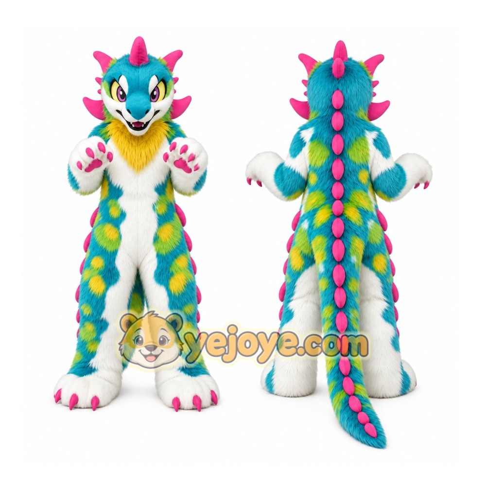 Orange Dragon Mascot Costume Orange Dragon Mascot Costume