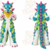 Orange Dragon Mascot Costume