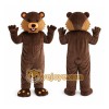 Orange Ear Bear Animal Mascot Costume Orange Ear Bear Animal Mascot Costume