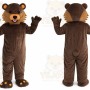 Orange Ear Bear Animal Mascot Costume