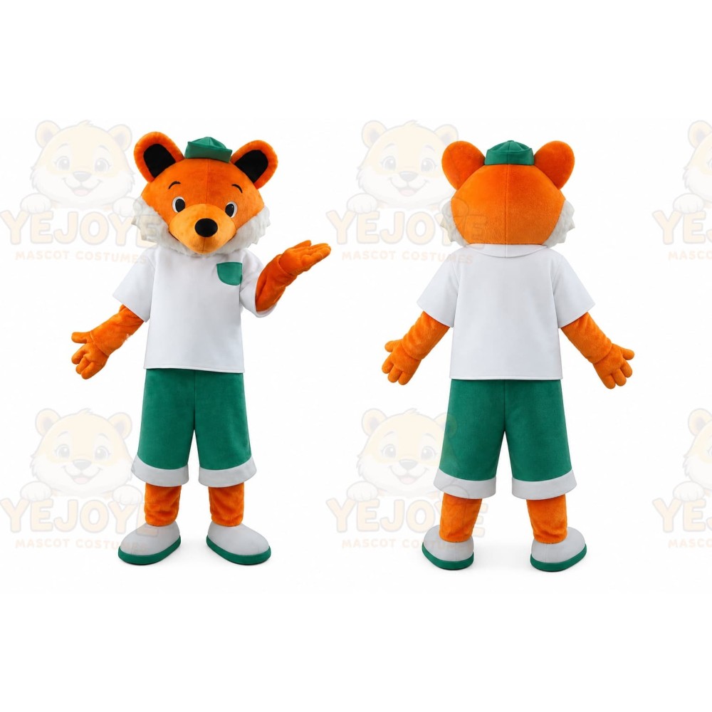 Orange Fox Mascot Costume