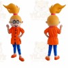 Orange Girl Mascot Costume