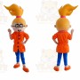 Orange Girl Mascot Costume