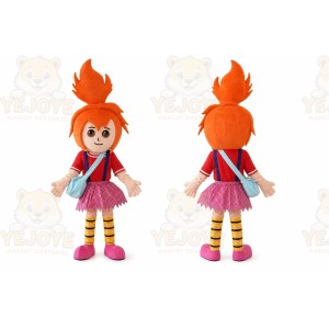 Orange Hair Girl Mascot Costumes