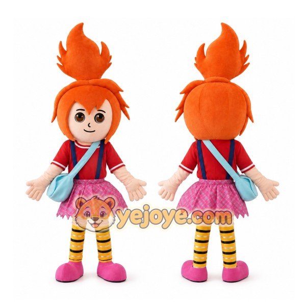 Orange Hair Girl Mascot Costumes