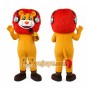 Orange Hair Lion Mascot Costume