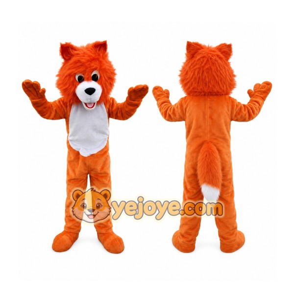 Orange Lion Mascot Costume for Adult