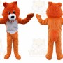 Orange Lion Mascot Costume for Adult