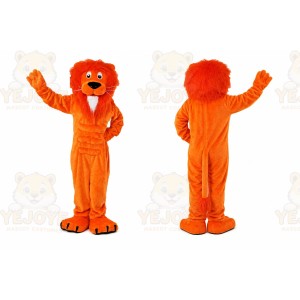Orange Lion Mascot Costume