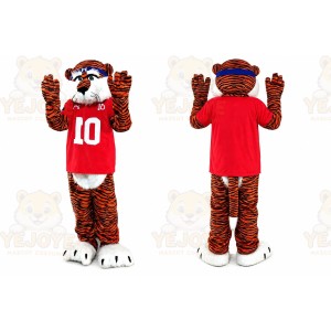 Orange Sport Tiger Mascot Costume