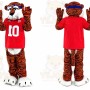 Orange Sport Tiger Mascot Costume