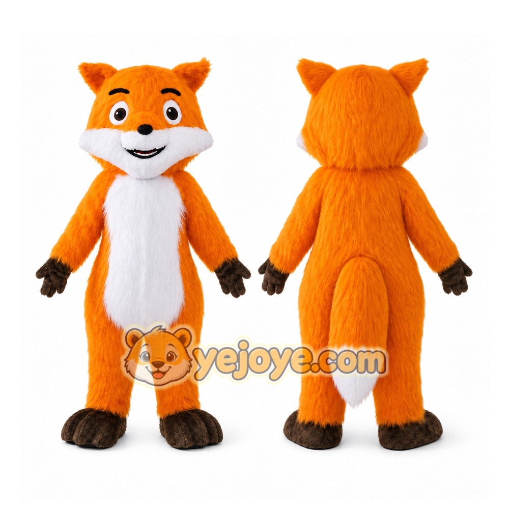 Orange Fox Mascot Costume Orange Fox Mascot Costume