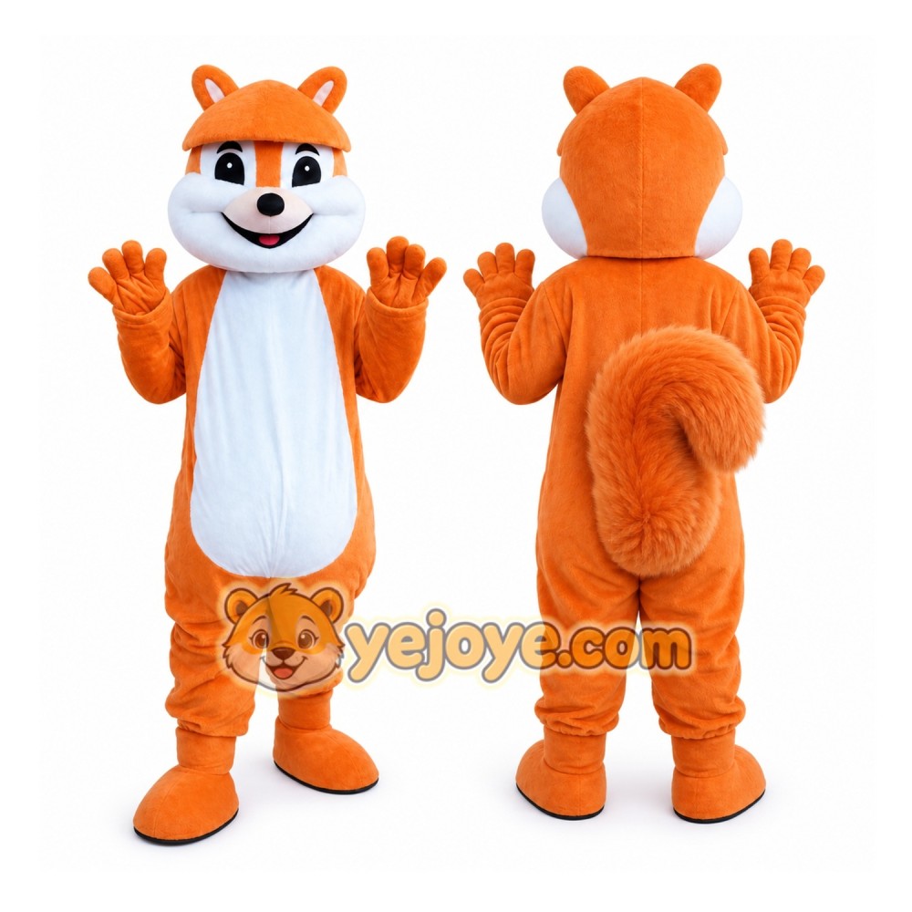 Orange Squirrel Mascot Costume Orange Squirrel Mascot Costume