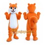 Orange Squirrel Mascot Costume