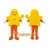 Orange Starfish Mascot Costume Orange Starfish Mascot Costume