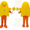 Orange Starfish Mascot Costume