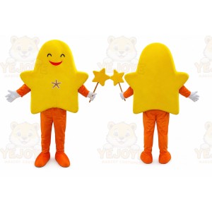 Orange Starfish Mascot Costume