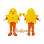 Orange Starfish Mascot Costume