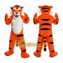 Orange Tiger Cartoon Mascot Costume