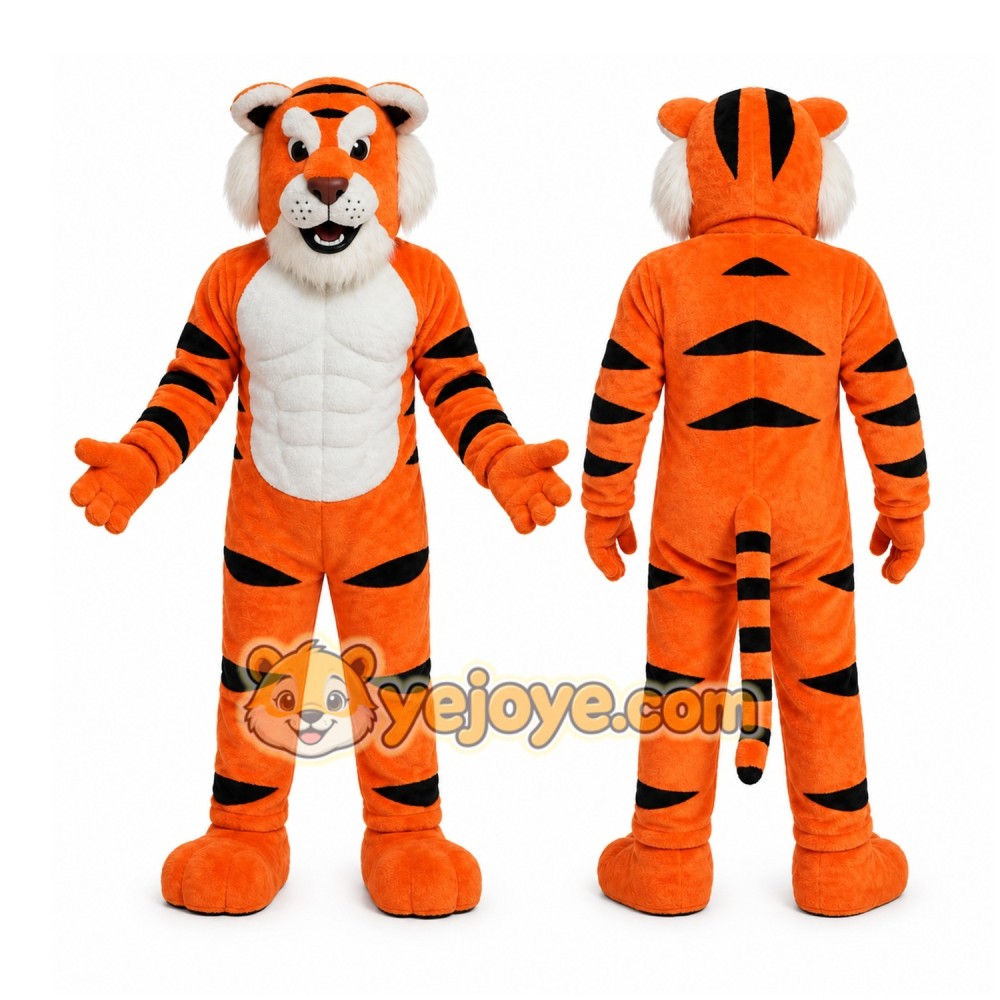 Orange Tiger Mascot Costume Orange Tiger Mascot Costume