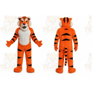 Orange Tiger Mascot Costume