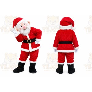Outlet Santa Claus Cartoon Mascot Costume