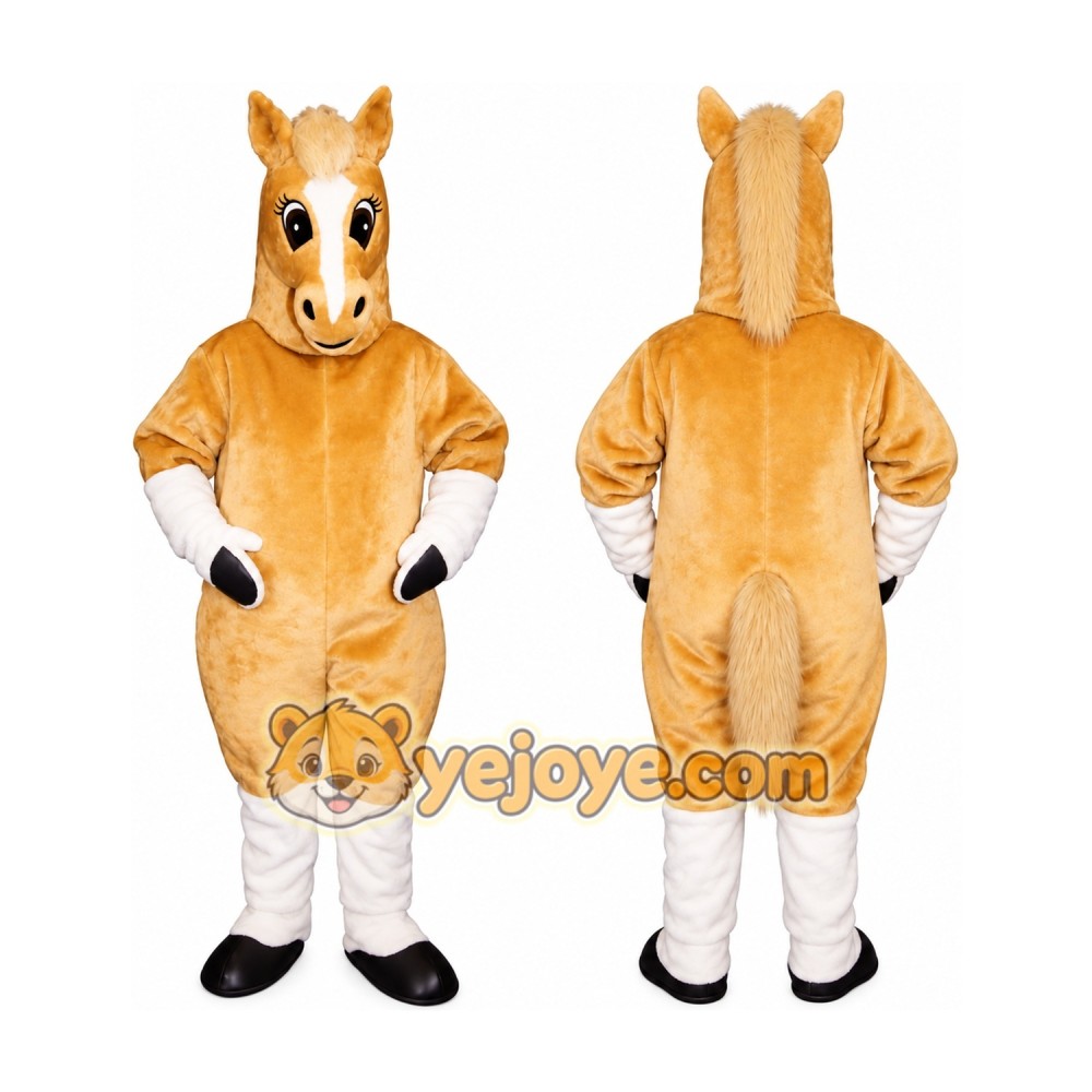 Palomino Horse Mascot Costume Palomino Horse Mascot Costume