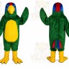 Parrot Bird Mascot Costume Adult Long Plush Green Parrot