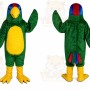 Parrot Bird Mascot Costume Adult Long Plush Green Parrot