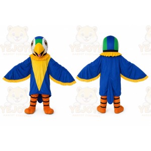 Parrot Blue Bird Cartoon Mascot Costume