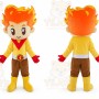 Personality Flame Head Doll Cartoon Mascot Costume