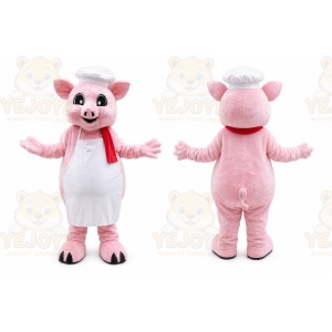 Pig Chef Mascot Costume