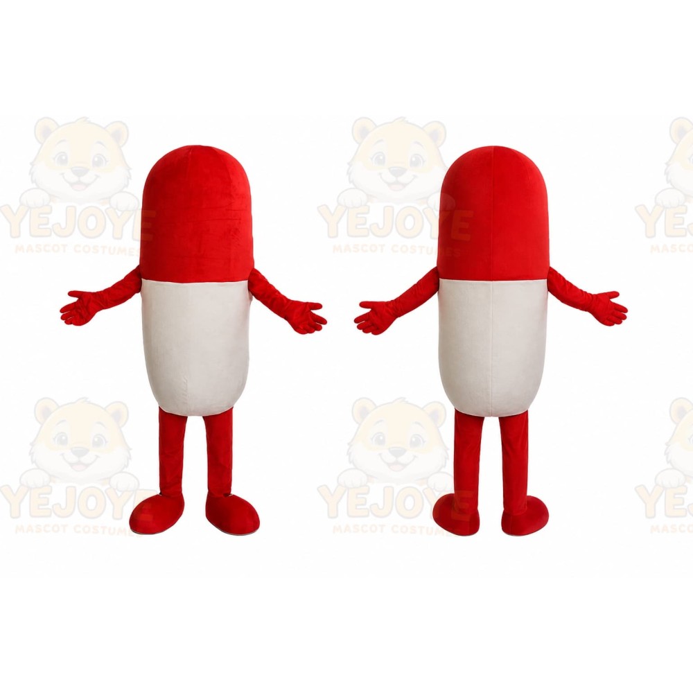 Pills Capsule Mascot Costume Cartoon