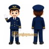 Pilot Boy Mascot Costume
