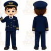 Pilot Boy Mascot Costume