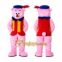 Pink Bear Gumiś Mascot Costumes