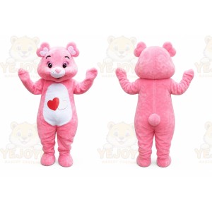 Pink Bear Mascot Costume