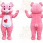 Pink Bear Mascot Costume